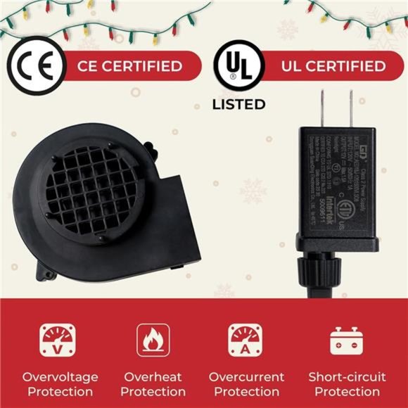 Replacement 1A Air Blower, 1.5A Adapter Replacement Fan Blower, 3 LEDs Bulbs Set - Picture 4 of 7